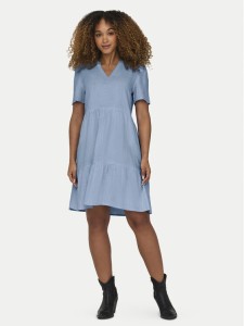 ONLY Sukienka letnia Tiri-Caro 15310970 Błękitny Regular Fit