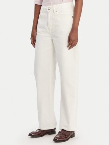 Tommy Hilfiger Jeansy WW0WW49500 Écru Barrel Fit