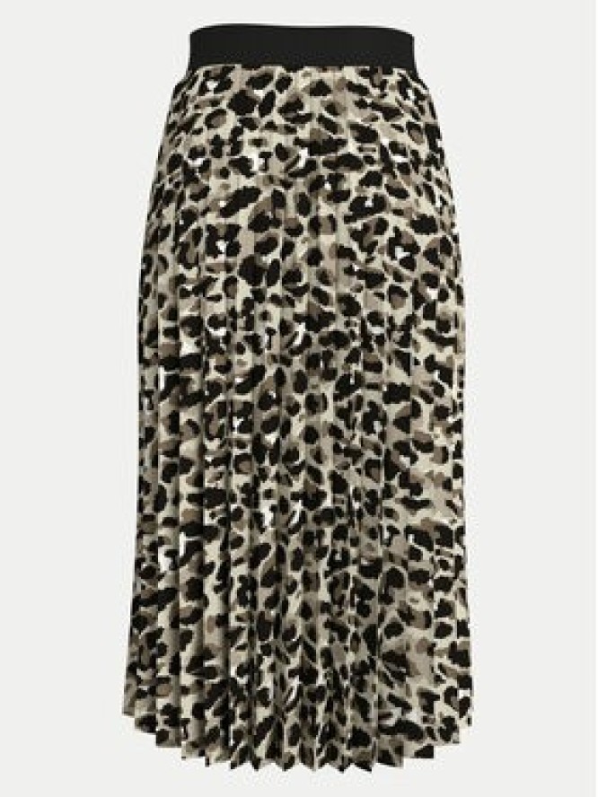 Vila Spódnica plisowana Nitban Print 14068477 Beżowy Regular Fit
