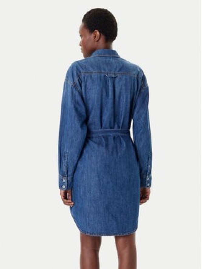 G-Star Raw Sukienka jeansowa D26814-D252 Granatowy Regular Fit