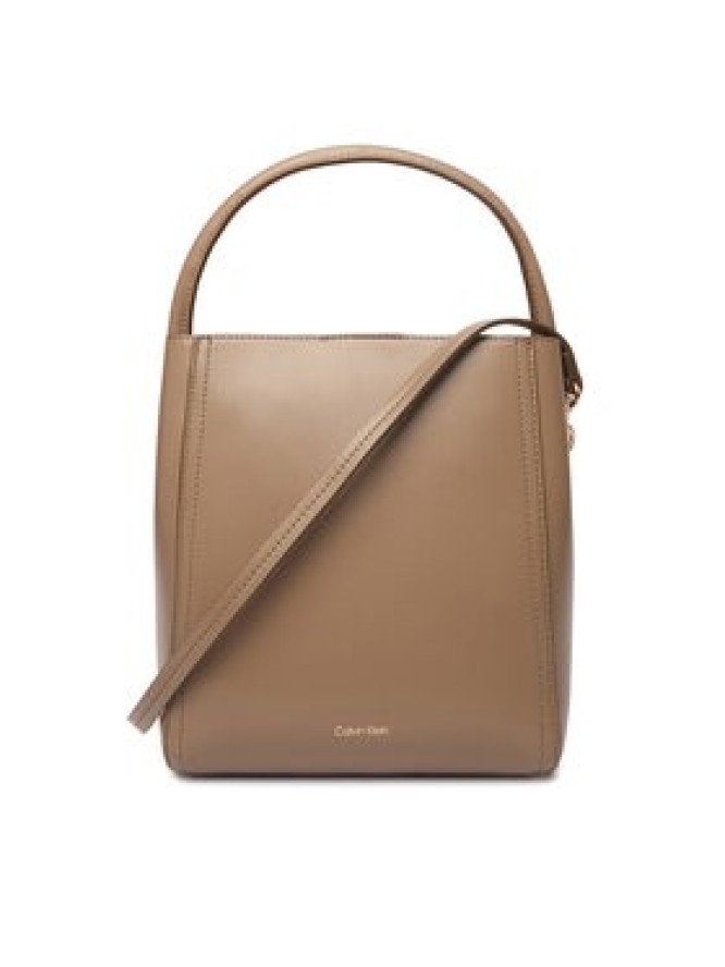 Calvin Klein Torebka Ck Bucket With Strap LV04F3174G Beżowy