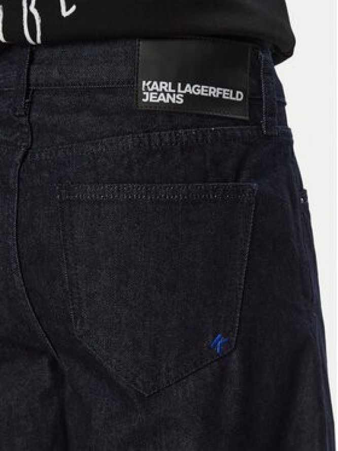 Karl Lagerfeld Jeans Jeansy B4W10112 Granatowy Boyfriend Fit