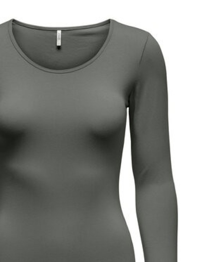 ONLY Bluzka Live Love 15204712 Szary Stretch Fit