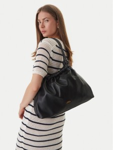 Tommy Hilfiger Torebka Th Soft Leather Hobo AW0AW18376 Czarny