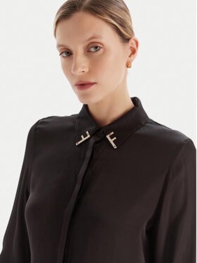 Fracomina Koszula FS25WT6010W65101 Czarny Regular Fit