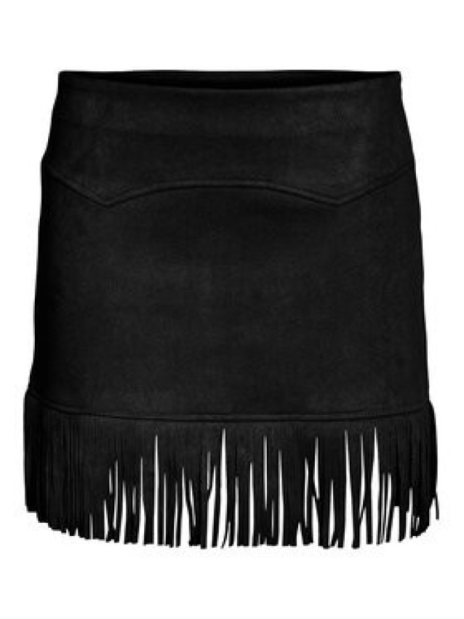 Noisy May Spódnica z imitacji skóry Abby 27033111 Czarny Regular Fit