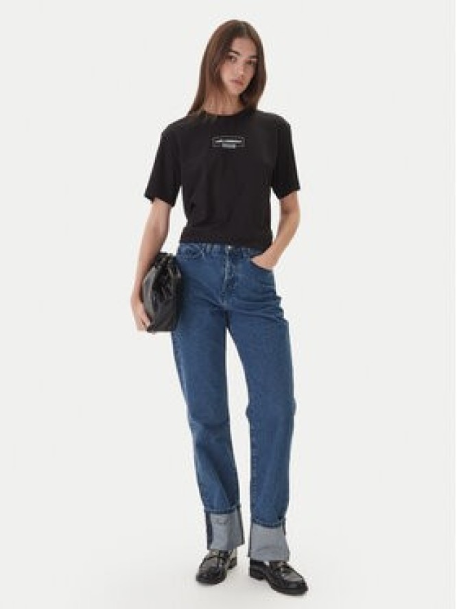 Karl Lagerfeld Jeans T-Shirt A4W17003 Czarny Relaxed Fit