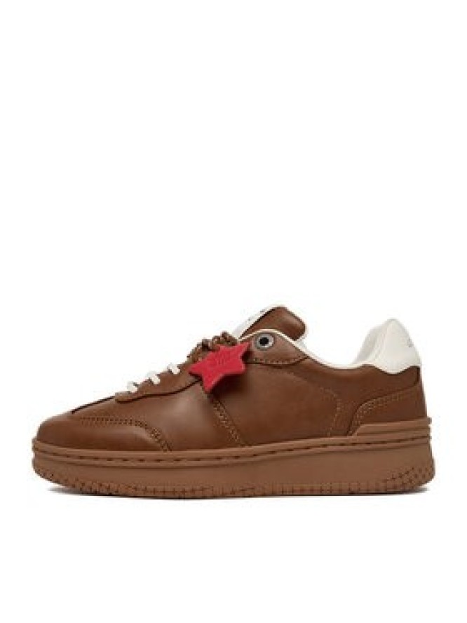 Guess Jeans Sneakersy EO-GSJ120 Brązowy jasny