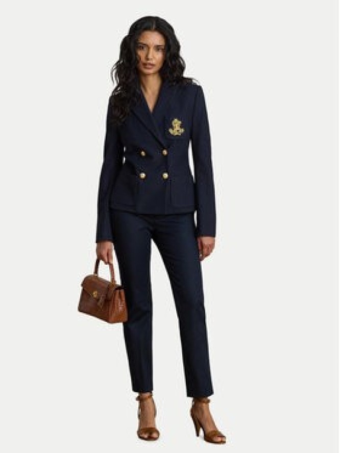 LAUREN RALPH LAUREN Spodnie materiałowe 200P14610004 Granatowy Slim Fit