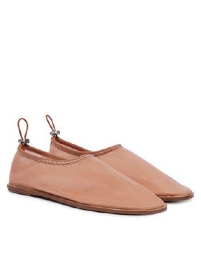 Calvin Klein Baleriny Stretch Ballerina Shoe Spac Mesh HW0HW03041 Koralowy