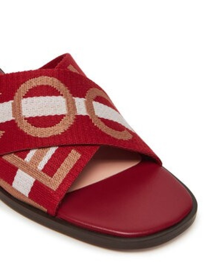 Coccinelle Klapki E4 S07 17 01 01 Czerwony