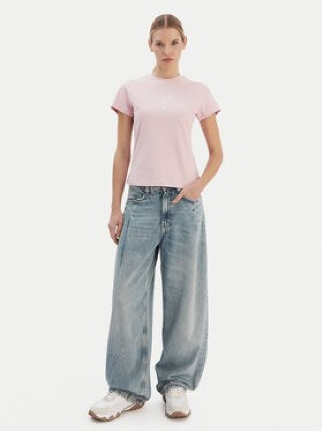 Guess T-Shirt V4YI21 KCDH1 Różowy Regular Fit