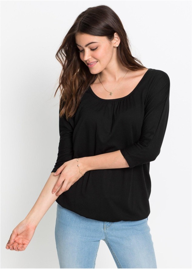 Bluzka oversize z mieszanki wiskozy