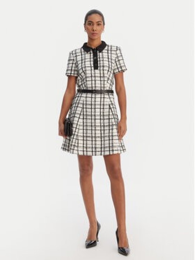 Morgan Sukienka dzianinowa 261-RNOLIA Écru Slim Fit