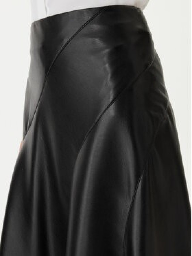 BOSS Spódnica z imitacji skóry Vicena1 50556926 Czarny Regular Fit