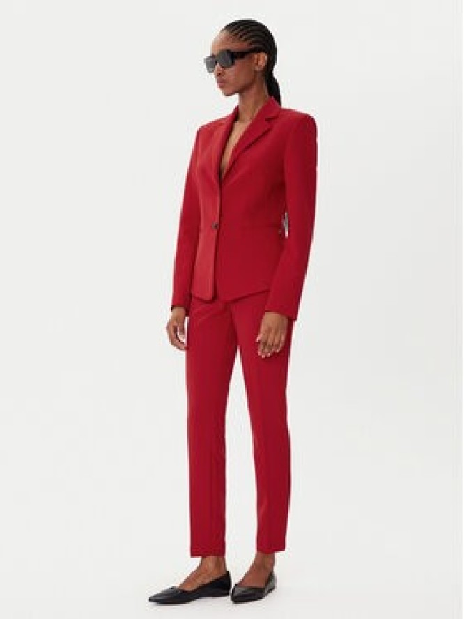 HUGO Marynarka Agonia-1 50539976 Czerwony Slim Fit