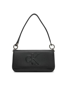 Calvin Klein Jeans Torebka Sculpted Flap Shoulder Pouch LV04K3148G Czarny