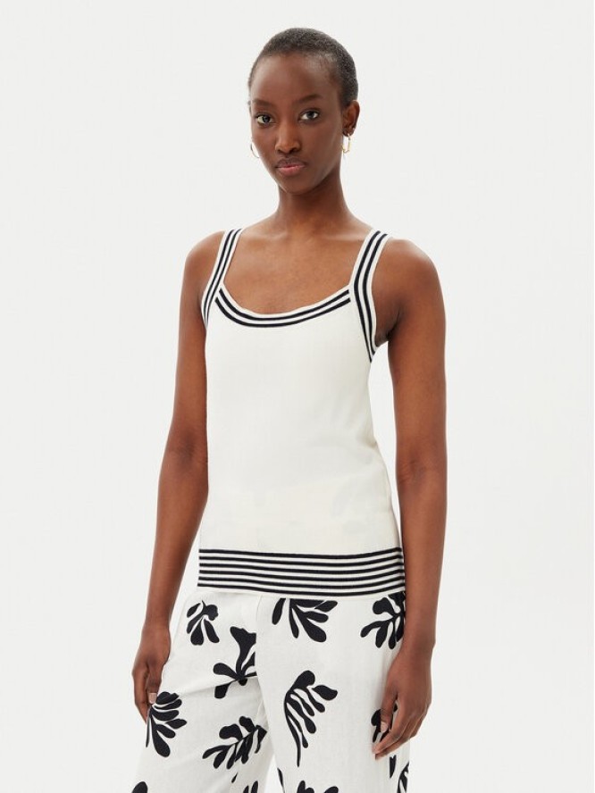 Marella Top Germana 2515361061 Écru Slim Fit