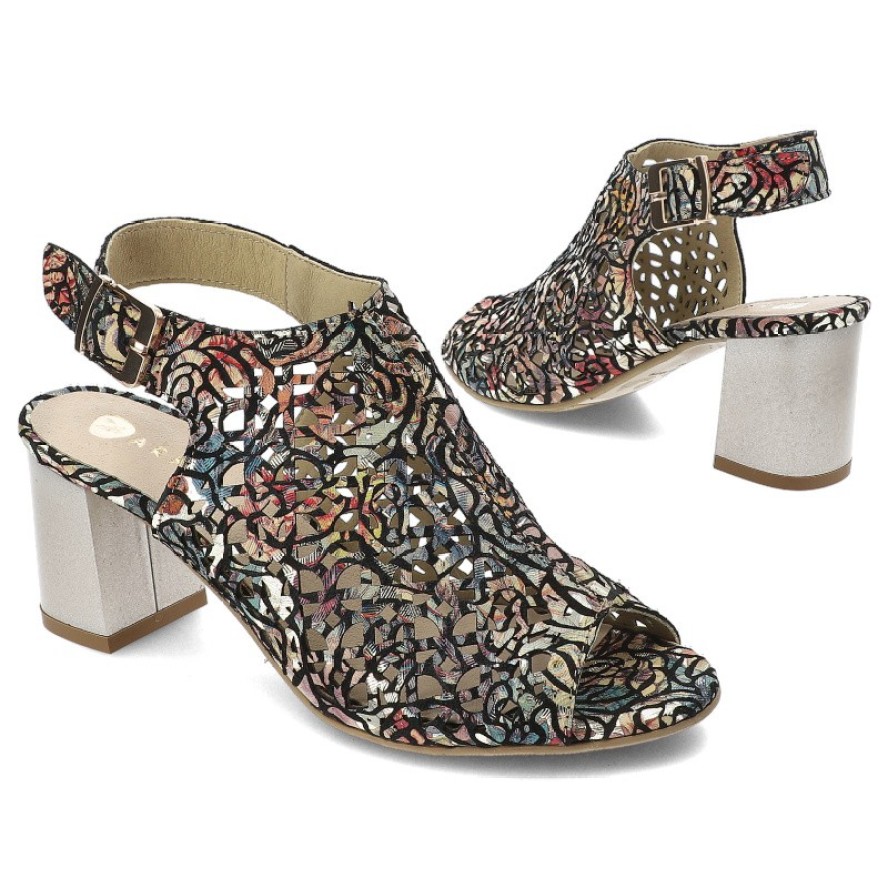 Czarne Sandały Armodo Eleganckie Obuwie Damskie