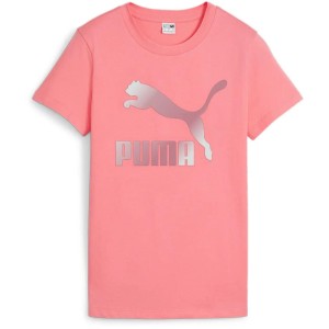 damskie T-shirt Puma Classics Shiny Logo Tee S