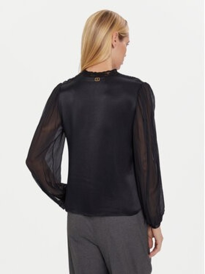 TWINSET Bluzka 252TT2243 Czarny Regular Fit