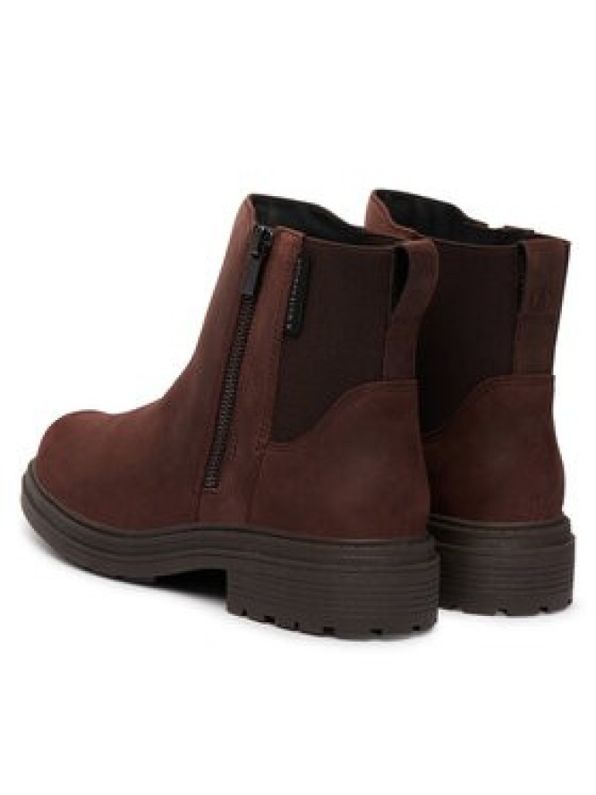Clarks Botki Orinoco 3 zip Wp 26327123 Brązowy ciemny