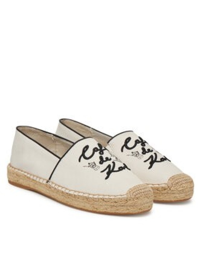 KARL LAGERFELD Espadryle KL81125 Biały