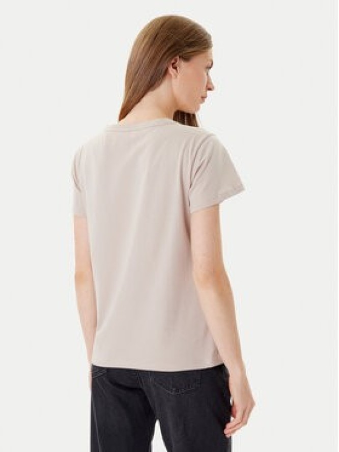 Liu Jo Sport T-Shirt TF5162 JS923 Beżowy Regular Fit