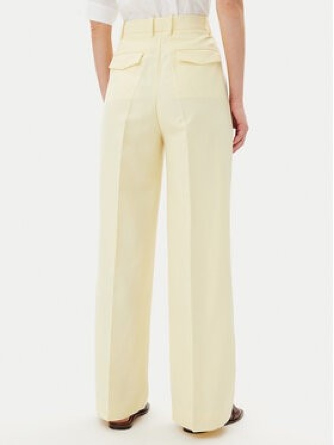 Tommy Hilfiger Spodnie materiałowe WW0WW45460 Żółty Relaxed Fit