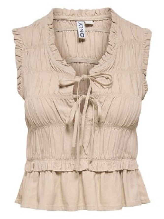 ONLY Bluzka Goa 15363693 Beżowy Regular Fit