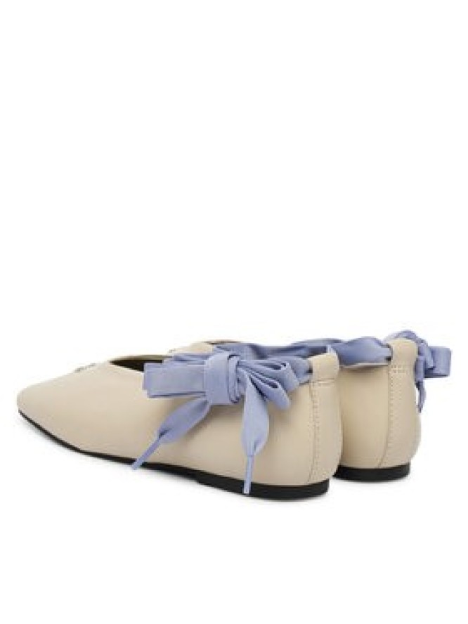 Tommy Jeans Baleriny Tjw Ballerina With Laces EN0EN02939 Écru