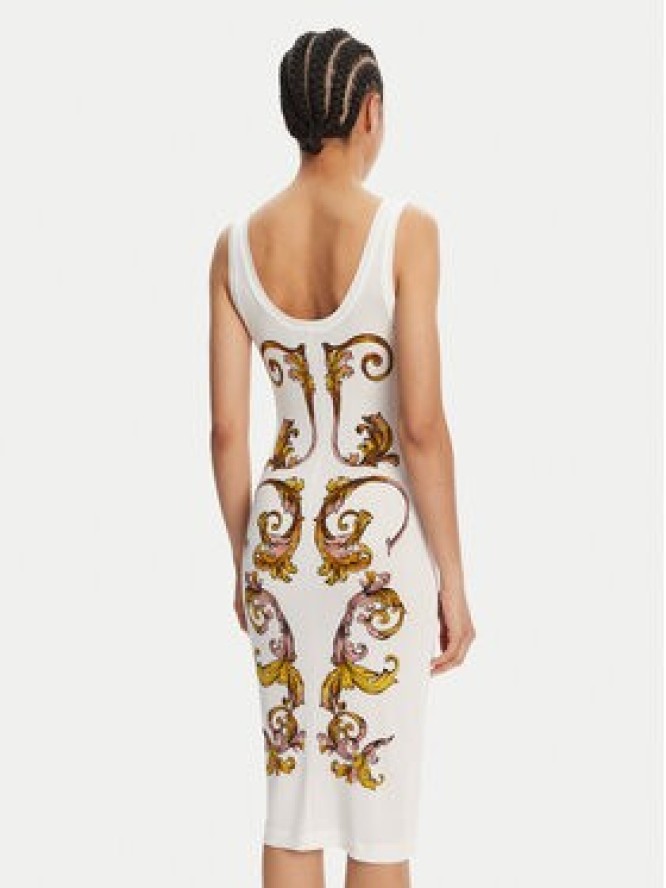 Versace Jeans Couture Sukienka codzienna 78HAO9P6 Biały Slim Fit