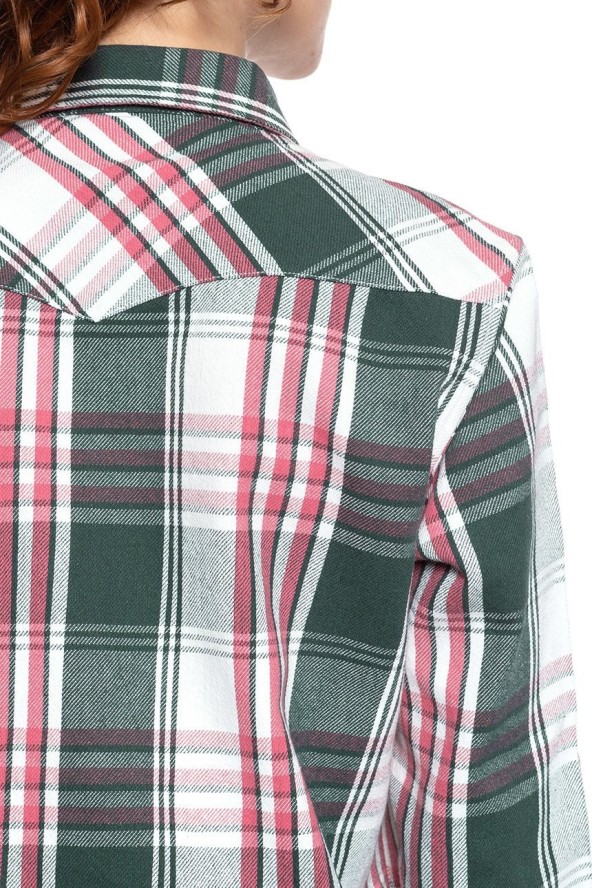 KOSZULA WRANGLER BOYFRIEND WESTERN PINE W5Q1LKG01 112130286