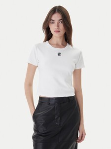 Hugo T-Shirt Delanor 50512000 Biały Slim Fit