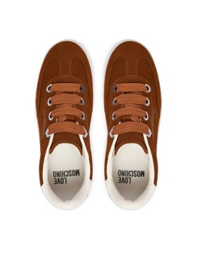 LOVE MOSCHINO Sneakersy JA15142G1OIG0200 Brązowy