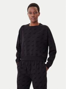 HUGO Bluza Lokky 50545210 Czarny Relaxed Fit