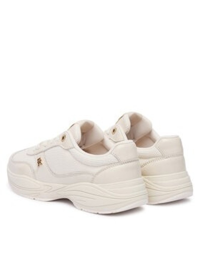Tommy Hilfiger Sneakersy Modern Runner Shiny Leather FW0FW09413 Beżowy