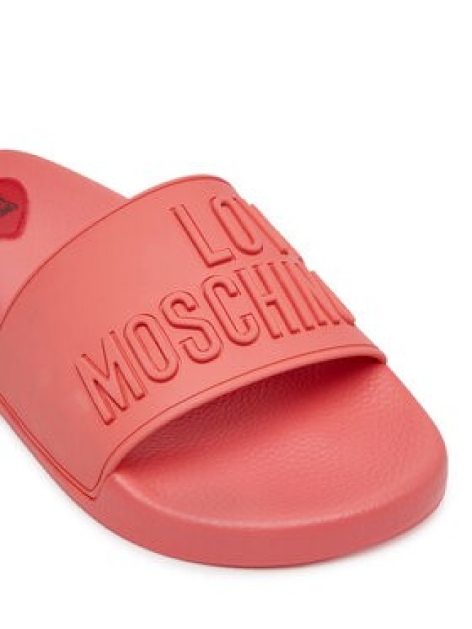 LOVE MOSCHINO Klapki JA28052G0MI15502 Koralowy