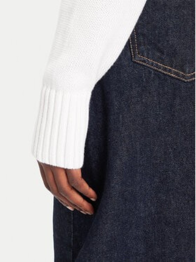 Calvin Klein Jeans Golf Chenille LV047D354G Biały Relaxed Fit