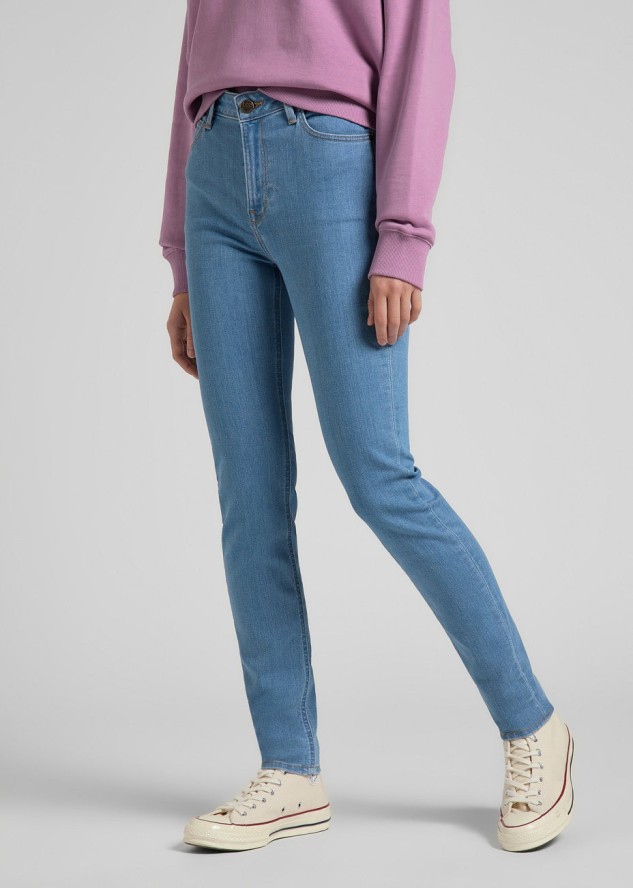 LEE SCARLETT HIGH DAMSKIE SPODNIE JEANSOWE LIGHT LITA L626OPVM 112145309