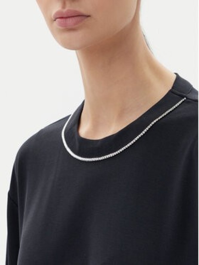 EA7 Emporio Armani T-Shirt 7W000340 AF12956 UC001 Czarny Oversize