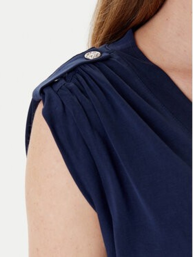 Guess Bluzka W5YP52 KCYW2 Granatowy Regular Fit