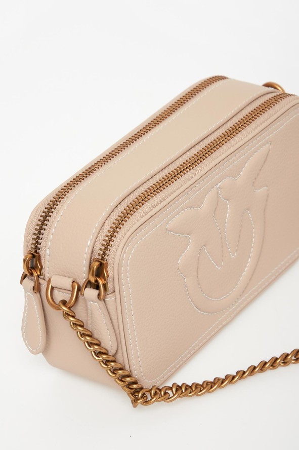 Torebka damska skórzana Carrie Camera Case Mini PINKO