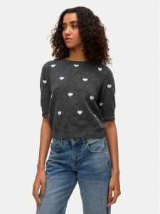Vero Moda Sweter Doffy 10330793 Szary Regular Fit