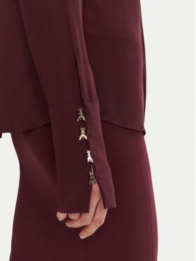 Patrizia Pepe Koszula 8C0761 A8I1 Bordowy Regular Fit