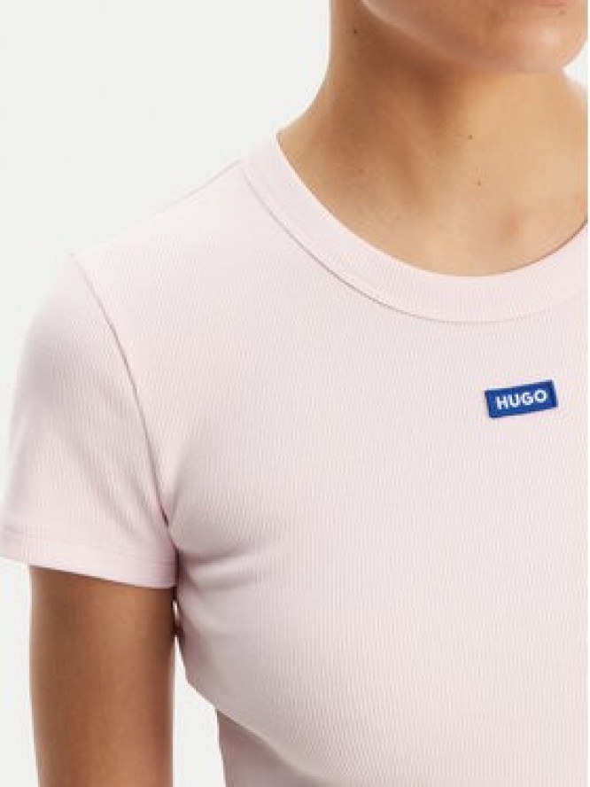 HUGO T-Shirt Easy 50523924 Różowy Slim Fit