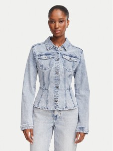 Morgan Kurtka jeansowa 262-VILIKA Niebieski jasny Slim Fit