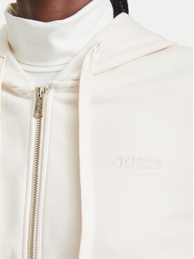 Guess Bluza O5RQ01 KCO31 Beżowy jasny Regular Fit
