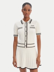 Guess Kardigan V6RR02 Z4652 Écru Regular Fit