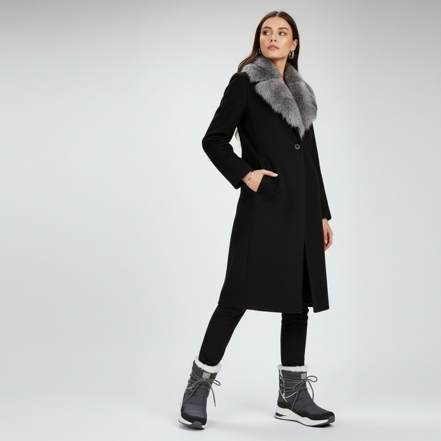 Botki damskie Big Star, skóra naturalna z elementami tekstylnymi ocieplana cholewka z miękkim kołnierzem regulacja sznurkiem wzmocniona podeszwa o wy